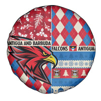 Antigua & Barbuda Cricket Christmas Spare Tire Cover Merry Xmas Falcons - Wonder Print Shop