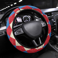 Antigua & Barbuda Cricket Christmas Steering Wheel Cover Merry Xmas Falcons - Wonder Print Shop