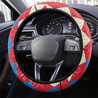 Antigua & Barbuda Cricket Christmas Steering Wheel Cover Merry Xmas Falcons - Wonder Print Shop