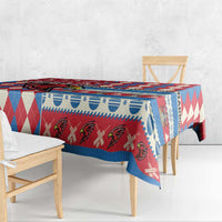 Antigua & Barbuda Cricket Christmas Tablecloth Merry Xmas Falcons - Wonder Print Shop