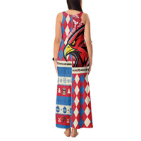 Personalized Antigua & Barbuda Cricket Christmas Tank Maxi Dress Merry Xmas Falcons - Wonder Print Shop