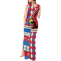 Personalized Antigua & Barbuda Cricket Christmas Tank Maxi Dress Merry Xmas Falcons - Wonder Print Shop