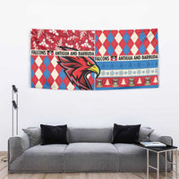 Antigua & Barbuda Cricket Christmas Tapestry Merry Xmas Falcons - Wonder Print Shop