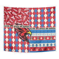 Antigua & Barbuda Cricket Christmas Tapestry Merry Xmas Falcons - Wonder Print Shop
