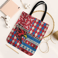 Antigua & Barbuda Cricket Christmas Tote Bag Merry Xmas Falcons - Wonder Print Shop