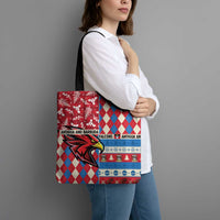 Antigua & Barbuda Cricket Christmas Tote Bag Merry Xmas Falcons - Wonder Print Shop