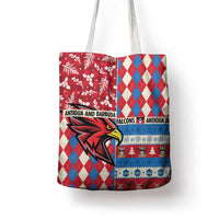 Antigua & Barbuda Cricket Christmas Tote Bag Merry Xmas Falcons - Wonder Print Shop