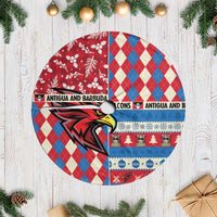 Antigua and Barbuda Cricket Christmas Tree Skirt Merry Xmas Falcons - Wonder Print Shop