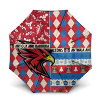 Antigua & Barbuda Cricket Christmas Umbrella Merry Xmas Falcons - Wonder Print Shop