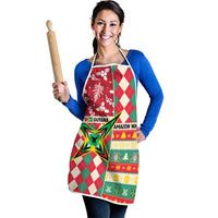 Amazon Warriors Cricket Christmas Apron Guyana Merry Xmas - Wonder Print Shop