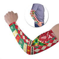 Personalized Amazon Warriors Cricket Christmas Arm Sleeves Guyana Merry Xmas - Wonder Print Shop