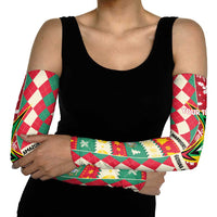 Personalized Amazon Warriors Cricket Christmas Arm Sleeves Guyana Merry Xmas - Wonder Print Shop