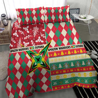 Amazon Warriors Cricket Christmas Bedding Set Guyana Merry Xmas - Wonder Print Shop