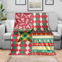 Amazon Warriors Cricket Christmas Blanket Guyana Merry Xmas - Wonder Print Shop