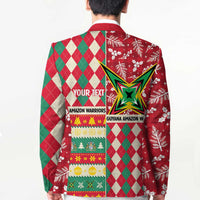 Personalized Amazon Warriors Cricket Christmas Blazer Guyana Merry Xmas - Wonder Print Shop