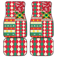 Personalized Amazon Warriors Cricket Christmas Car Mats Guyana Merry Xmas - Wonder Print Shop