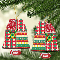 Personalized Amazon Warriors Cricket Christmas Ceramic Ornament Guyana Merry Xmas - Wonder Print Shop