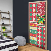 Personalized Amazon Warriors Cricket Christmas Door Cover Guyana Merry Xmas - Wonder Print Shop