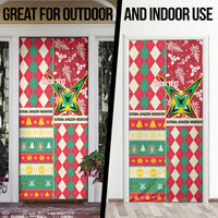 Personalized Amazon Warriors Cricket Christmas Door Cover Guyana Merry Xmas - Wonder Print Shop