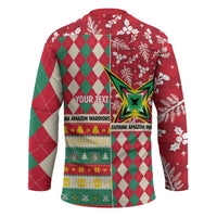 Personalized Amazon Warriors Cricket Christmas Hockey Jersey Guyana Merry Xmas - Wonder Print Shop
