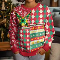 Personalized Amazon Warriors Cricket Christmas Kid Ugly Christmas Sweater Guyana Merry Xmas - Wonder Print Shop