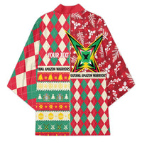 Personalized Amazon Warriors Cricket Christmas Kimono Guyana Merry Xmas - Wonder Print Shop