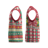 Personalized Amazon Warriors Cricket Christmas Knitted V-Neck Vest Guyana Merry Xmas - Wonder Print Shop