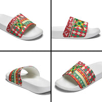 Amazon Warriors Cricket Christmas Slide Sandals Guyana Merry Xmas - Wonder Print Shop