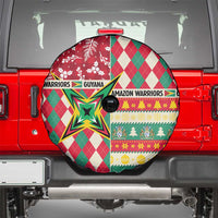 Amazon Warriors Cricket Christmas Spare Tire Cover Guyana Merry Xmas - Wonder Print Shop