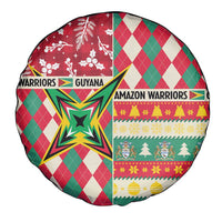 Amazon Warriors Cricket Christmas Spare Tire Cover Guyana Merry Xmas - Wonder Print Shop