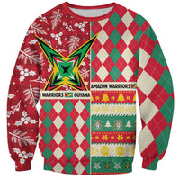 Personalized Amazon Warriors Cricket Christmas Sweatshirt Guyana Merry Xmas - Wonder Print Shop