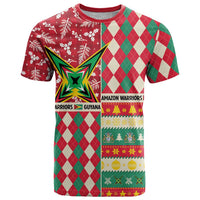 Personalized Amazon Warriors Cricket Christmas T Shirt Guyana Merry Xmas - Wonder Print Shop