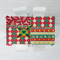 Amazon Warriors Cricket Christmas Tablecloth Guyana Merry Xmas - Wonder Print Shop