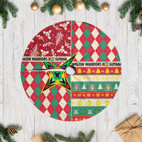 Amazon Warriors Cricket Christmas Tree Skirt Guyana Merry Xmas - Wonder Print Shop