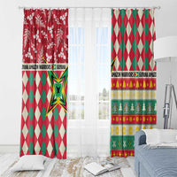 Amazon Warriors Cricket Christmas Window Curtain Guyana Merry Xmas - Wonder Print Shop