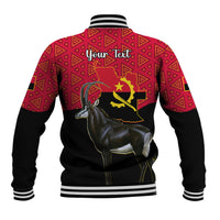 Personalised Angola Independence Day Baseball Jacket Angolan Samakaka With Giant Sable Antelope - Wonder Print Shop