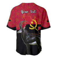Personalised Angola Independence Day Baseball Jersey Angolan Samakaka With Giant Sable Antelope - Wonder Print Shop