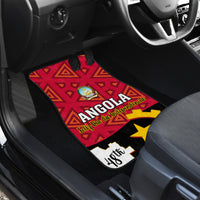 Personalised Angola Independence Day Car Mats Angolan Samakaka With Giant Sable Antelope - Wonder Print Shop