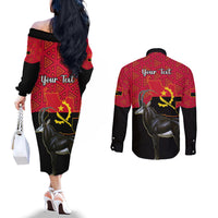 personalised-angola-independence-day-couples-matching-off-the-shoulder-long-sleeve-dress-and-long-sleeve-button-shirts-angolan-samakaka-with-giant-sable-antelope