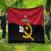Personalised Angola Independence Day Quilt Angolan Samakaka With Giant Sable Antelope - Wonder Print Shop