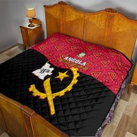 Personalised Angola Independence Day Quilt Angolan Samakaka With Giant Sable Antelope - Wonder Print Shop