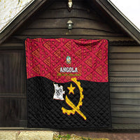 Personalised Angola Independence Day Quilt Angolan Samakaka With Giant Sable Antelope - Wonder Print Shop