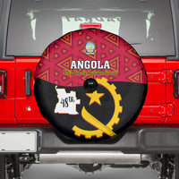 Personalised Angola Independence Day Spare Tire Cover Angolan Samakaka With Giant Sable Antelope - Wonder Print Shop