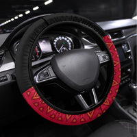 Angola Independence Day Steering Wheel Cover Angolan Samakaka With Giant Sable Antelope - Wonder Print Shop