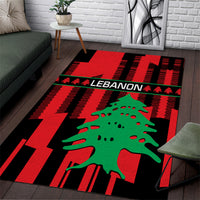 Personalised Lebanon Independence Day Area Rug Lebanese Cedar 80 Years Of Anniversary - Wonder Print Shop