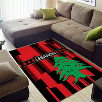 Personalised Lebanon Independence Day Area Rug Lebanese Cedar 80 Years Of Anniversary - Wonder Print Shop