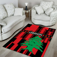 Personalised Lebanon Independence Day Area Rug Lebanese Cedar 80 Years Of Anniversary - Wonder Print Shop