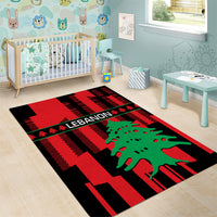 Personalised Lebanon Independence Day Area Rug Lebanese Cedar 80 Years Of Anniversary - Wonder Print Shop