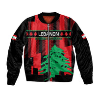 Personalised Lebanon Independence Day Bomber Jacket Lebanese Cedar 80 Years Of Anniversary - Wonder Print Shop