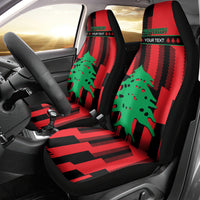 Personalised Lebanon Independence Day Car Seat Cover Lebanese Cedar 80 Years Of Anniversary - Wonder Print Shop